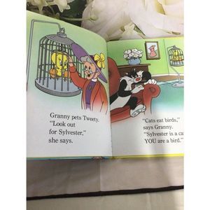 Vintage 1990 Golden Book “Sylvester and Tweety What A Mess”